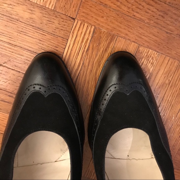 Vintage Bally Style Flex Leather Oxford Heels - Picture 4 of 9